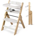 Drewniane krzesełko do karmienia Timo Nukido składane regulowane 6m+ białe