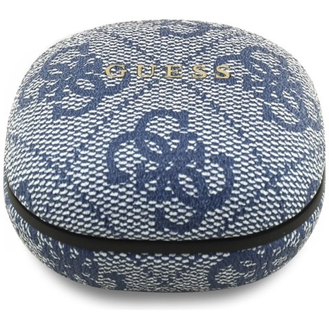 Guess 4G Classic Metal Logo - Słuchawki Bluetooth TWS ENC + etui ładujące (niebieski)