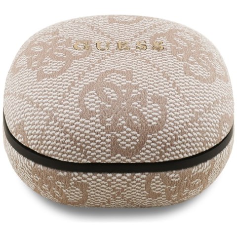 Guess 4G Classic Metal Logo - Słuchawki Bluetooth TWS ENC + etui ładujące (różowy)