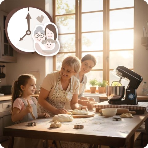 Robot kuchenny planetarny mikser 3w1 6l Berdsen 1400 W BD-756