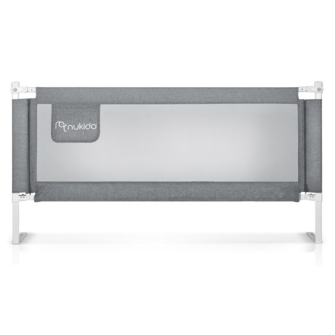 Barierka ochronna do łóżka zabezpieczająca bramka blokada180 cm Nukido NK-227 szara