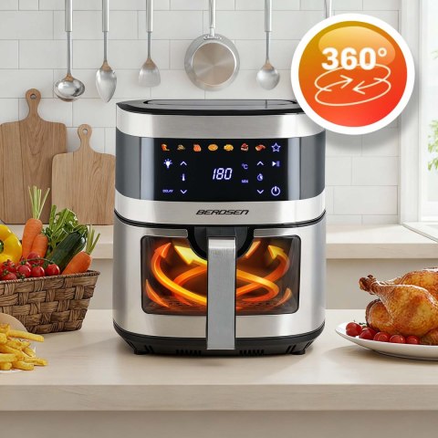 Frytkownica beztłuszczowa Air Fryer 6,5L 1800W Berdsen BD-656 czarna