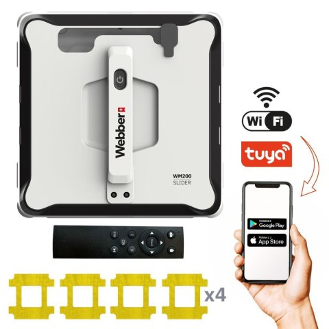 Automatyczny robot do mycia okien WEBBER WM200 ze spryskiwaczem 3000Pa