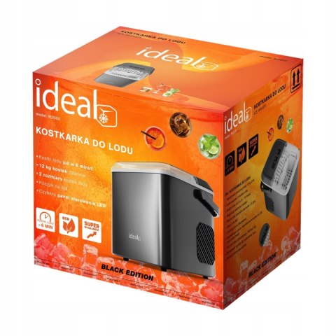 Kostkarka do lodu IDEAL domowa maszyna do kostek 12kg 100W ekspresowy lód