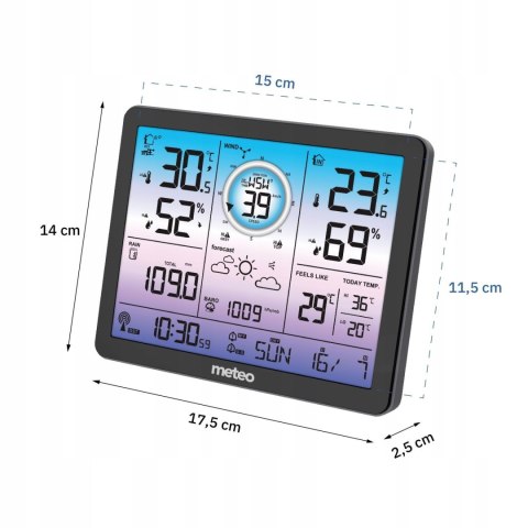 Stacja pogodowa METEO SP600 multi czujnik wiatr opady 6w1