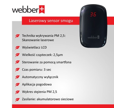 Stacja pomiarowa WEBBER SP75 miernik jakości powietrza PM2.5