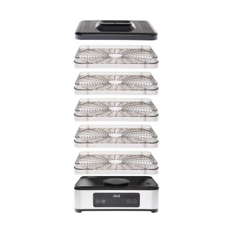 Suszarka do grzybów owoców warzyw IK3301 400W 5 sit timer LED