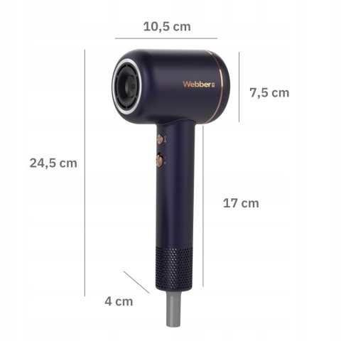 Suszarka do włosów Webber VENTA HD1698 3w1 1600W jonizacja LED