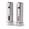 MK43 Elektryczny młynek do soli i pieprzu Webber INOX USB-C zestaw 2 szt.
