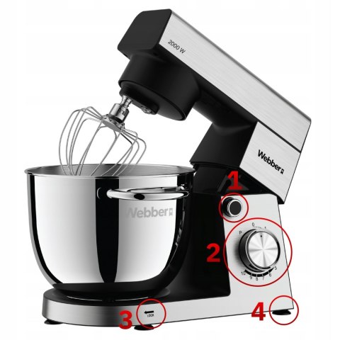 Robot planetarny Webber NEXT SM16 2000W 5,2L BPA Free