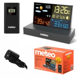 Stacja pogodowa METEO SP110C czarna z DCF