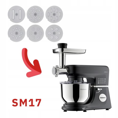 Szatkownica + 6 końcówek do makaronu do robota Webber SM17