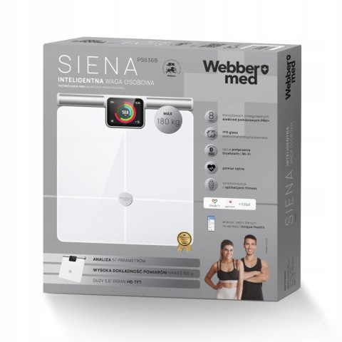 Waga łazienkowa inteligentna SIENA PS636 Webber PRO+ WiFi