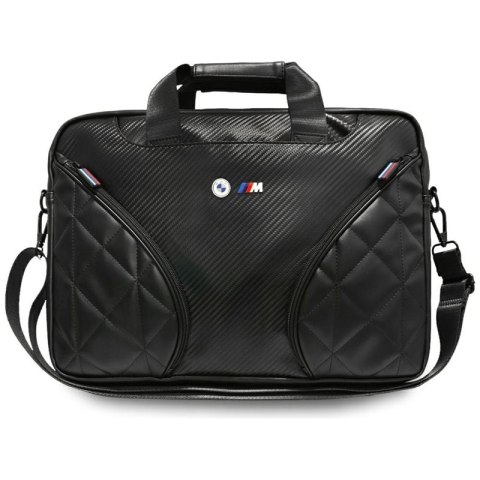 BMW Carbon Pockets & Metal Logo - Torba na notebooka 16" (czarny)