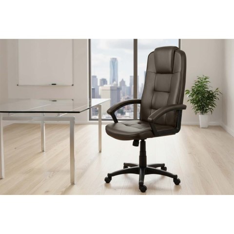 Fotel biurowy obrotowy Sofotel cimny brąz