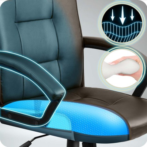 Fotel biurowy obrotowy Sofotel cimny brąz