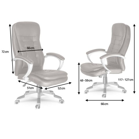 Fotel biurowy obrotowy Sofotel cimny brąz