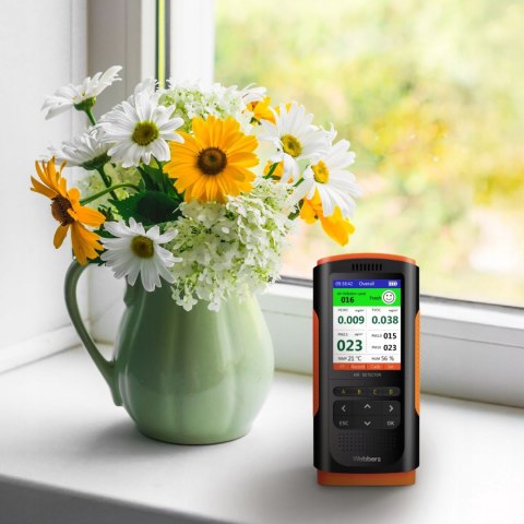 Miernik jakości powietrza Webber UP900 7w1 PM2.5 PM10 HCHO TVOC