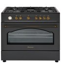 Kuchnia gazowo elektryczna Ravanson Retro KWGE-90AR (czarny)