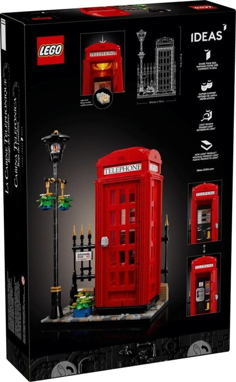 LEGO Ideas 21347 Czerwona londyńska budka telefoniczna