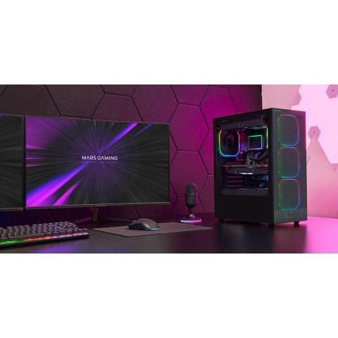 TACENS MARS MC-NEBULA 4x120mm ARGB ATX- obudowa