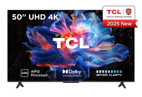 Telewizor TCL 50V6C DLED 50" 4K Ultra HD Google TV Dolby Atmos Metaliczny