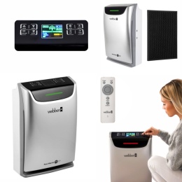 Oczyszczacz nawilżacz Webber AP9405 WiFi HEPA13 UV-C jonizacja