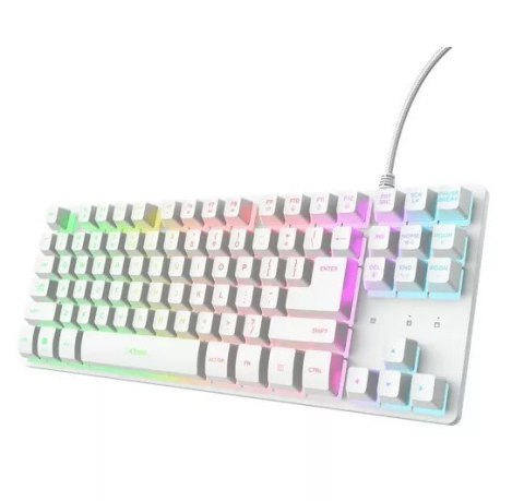Klawiatura TKL Trust GXT 833W Thado White
