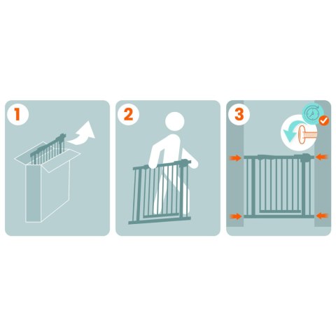 Barierka bramka zabezpieczająca czarna Nukido 718200