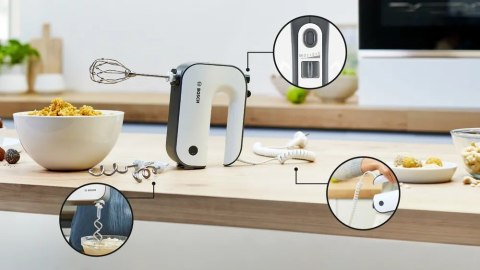 Mikser ręczny Bosch MFQ49300 (850W ; biało-szary)