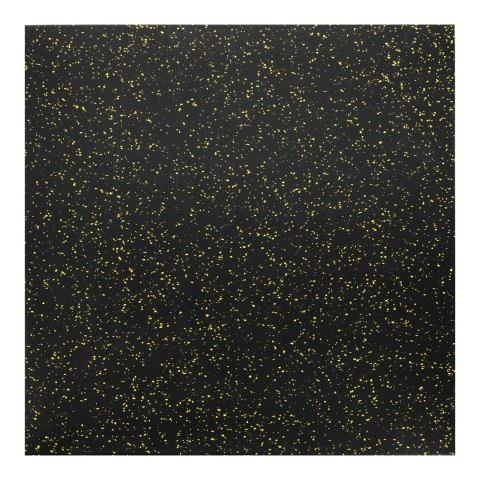 Pos35 Podłoga Gumowa Pod Sprzęt Fitness Z Wypustkami Black/Yellow Hms