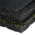 Pos35 Podłoga Gumowa Pod Sprzęt Fitness Z Wypustkami Black/Yellow Hms