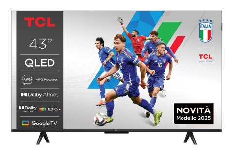 Telewizor TCL 43P79K QLED 43'' 4K Ultra HD Google TV Dolby Vision DVB-T2 Metaliczny