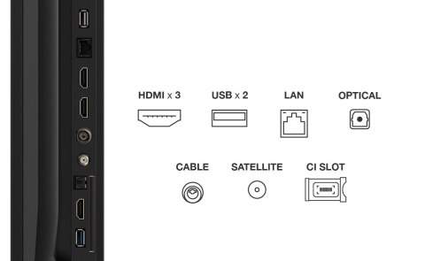 Telewizor TCL 75P69K LED 75" 4K Ultra HD Google TV Dolby Atmos DVB-T2 Czarny