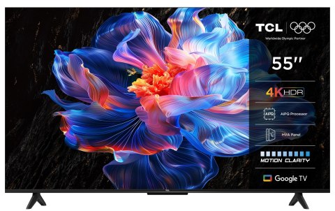 Telewizor TCL 55P69K LED 55'' 4K Ultra HD Google TV Dolby Atmos DVB-T2 Czarny