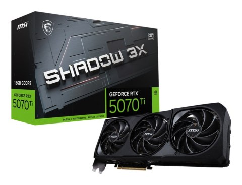 Karta graf. MSI GeForce RTX 5070 Ti 16G SHADOW 3XOC - BULK