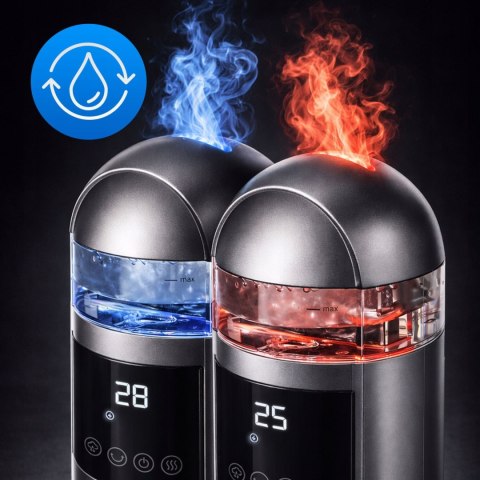 Webber ETNA TH2200G grzejnik ceramiczny 2200W z nawilżaczem grafit