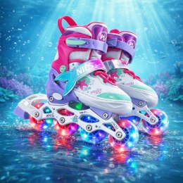 Nh18150 4W1 Łyżworolki Z Wym. Płozą Hokejową Mazzy Rozm. M(35-38) Nils Fun