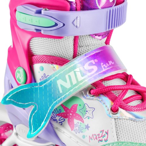 Nh18150 4W1 Łyżworolki Z Wym. Płozą Hokejową Mazzy Rozm. M(35-38) Nils Fun