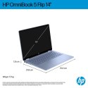 HP OmniBook 5 Flip 14-fp0004nw Core 5 120U 14"2K Touch IPS 300nits 16GB LPDDR5 5200 SSD512 Intel Graphics Cam 1080p 68Wh Win11 B