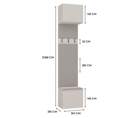 GARDEROBA HAGA IV 2SZ2W KASZMIR
