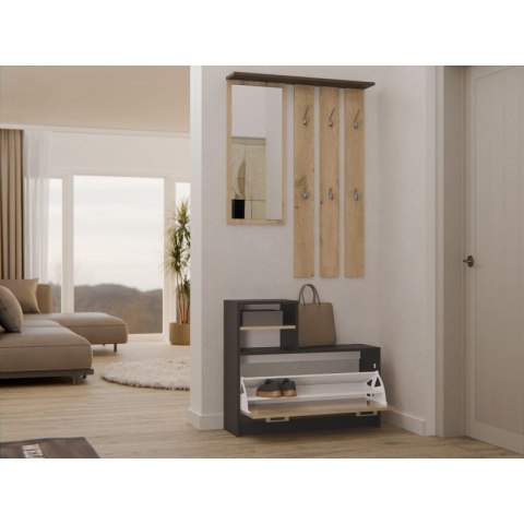 GARDEROBA SZAFKA NA OBUWIE ANTRACYT/ARTISAN