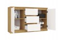 KOMODA 2 DRZWI 3 SZUFLADY ARTISAN/BIEL KOMPLET
