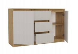 KOMODA 2 DRZWI 3 SZUFLADY ARTISAN/KASZMIR KOMPLET