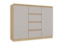 KOMODA 2 DRZWI 4 SZUFLADY ARTISAN/KASZMIR KOMPLET