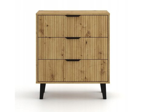 KOMODA SCANDI 3S SLIM DĄB ARTISAN