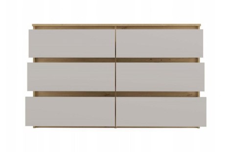 M6 MALWA KOMODA 120CM 6 SZUFLAD ART/KASZMIR KOMPLET