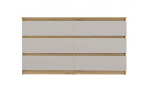 M6 MALWA KOMODA 140 CM 6 SZUFLAD ART/KASZMIR KOMPLET