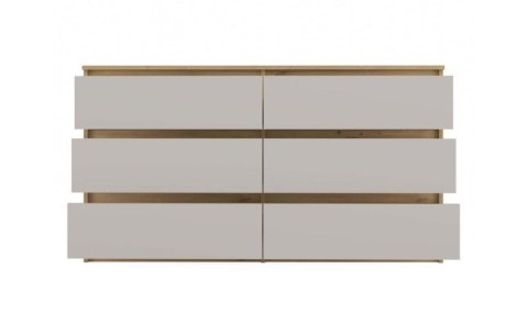 M6 MALWA KOMODA 140 CM 6 SZUFLAD ART/KASZMIR KOMPLET