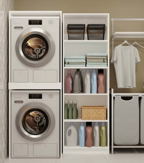 SZAFKA NA PRALKĘ I SUSZARKĘ POLA TWIN BIEL